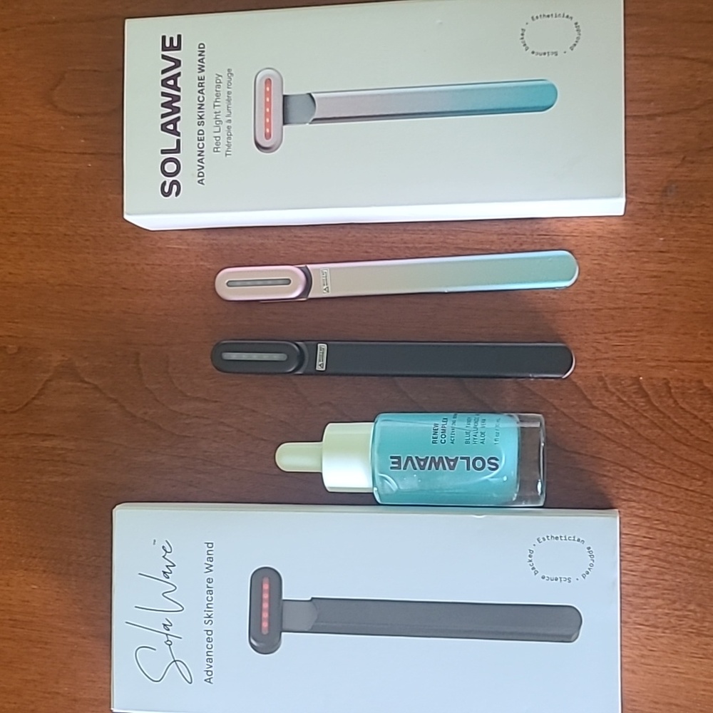ONE SolaWave Advanced Skincare Wand with serum